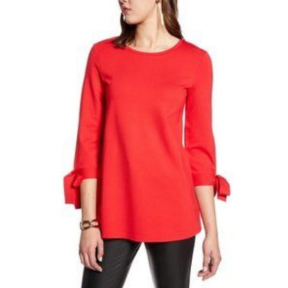 Halogen Ponte Tie Sleeve Tunic - Picture 1 of 8